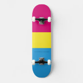 SlipperyJoe pansexual Stolz Fahne rosa Bernstein Skateboard (Vorderseite)