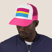 SlipperyJoe pansexual Stolz Fahne rosa Bernstein Truckerkappe (Beispiel)