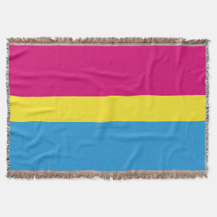 SlipperyJoe pansexuelle Pride-Flagge pink Bernstei Decke