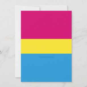 SlipperyJoe pansexuelle Pride-Flagge pink bernstei Feiertagskarte
