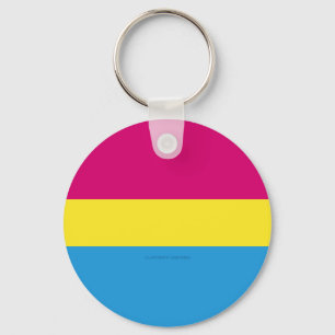 SlipperyJoe pansexuelle Pride-Flagge pink Bernstei Schlüsselanhänger