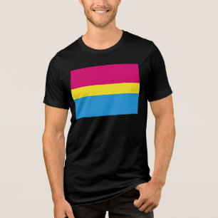 SlipperyJoe pansexuelle Pride-Flagge pink bernstei Tri-Blend Shirt