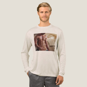 SlipperyJoe shirtloser muskulöser Mann Sechserpack Tri-Blend Shirt