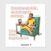 SlipperyJoe sozialisiert Trinken Party Vintag Aufkleber