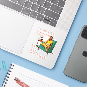 SlipperyJoe sozialisiert Trinken Party Vintag Aufkleber