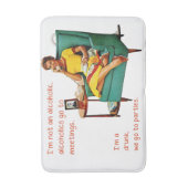 SlipperyJoe sozialisiert Trinken Party Vintag Badematte (Vorderseite Vertikal)