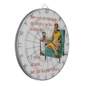 SlipperyJoe sozialisiert Trinken Party Vintag Dartscheibe (Vorderseite Links)