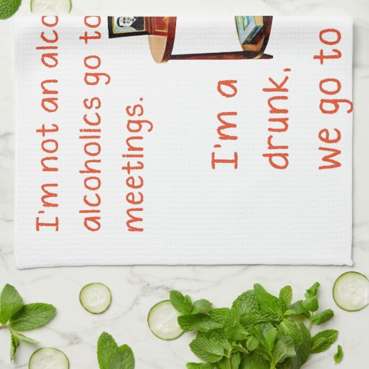 SlipperyJoe sozialisiert Trinken Party Vintag Geschirrtuch (Gefaltet)