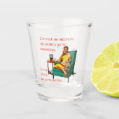 SlipperyJoe sozialisiert Trinken Party Vintag Schnapsglas (Vorderseite)