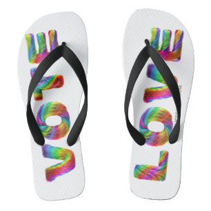 SlipperyJoe Stimme Liebe Gleichheit regenbogenfarb Badesandalen