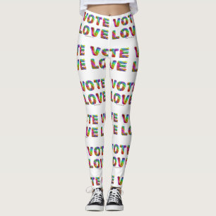 SlipperyJoe Stimme Liebe Gleichheit regenbogenfarb Leggings