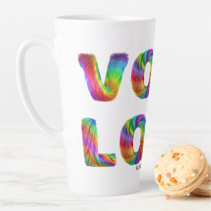 SlipperyJoe Stimme Liebe Gleichheit regenbogenfarb Milchtasse