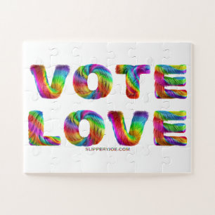 SlipperyJoe Stimme Liebe Gleichheit regenbogenfarb Puzzle
