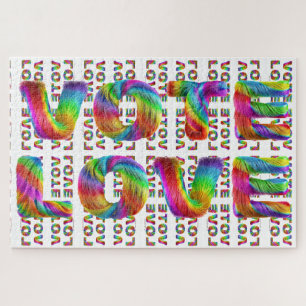 SlipperyJoe Stimme Liebe Gleichheit regenbogenfarb Puzzle