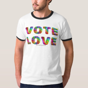 SlipperyJoe Stimme Liebe Gleichheit regenbogenfarb T-Shirt