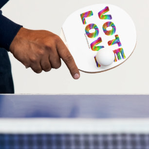 SlipperyJoe Stimme Liebe Gleichheit regenbogenfarb Tischtennis Schläger