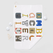 SlipperyJoe umarmen Diversity-Metapher LGBTQIA glo Golfhandtuch (Insitu)