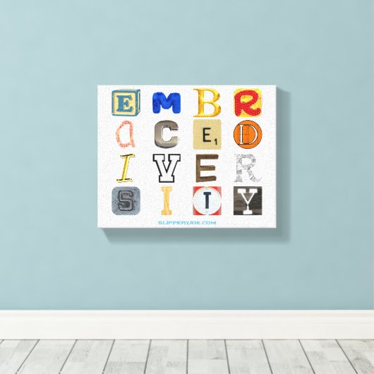 SlipperyJoe umarmen Diversity-Metapher LGBTQIA glo Leinwanddruck (Insitu (Holzboden))