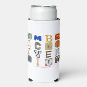 SlipperyJoe umarmen Diversity-Metapher LGBTQIA glo Selters Dosenkühler (Seltzer Vorderseite)