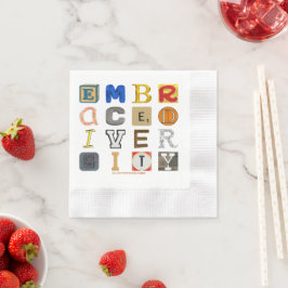 SlipperyJoe umarmen Diversity-Metapher LGBTQIA glo Serviette