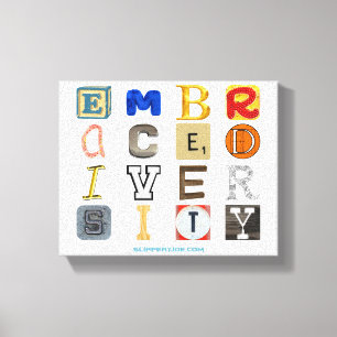 SlipperyJoe umarmt Vielfalt Metapher LGBTQIA glo Leinwanddruck