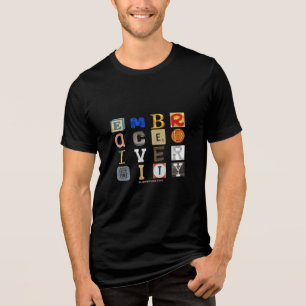 SlipperyJoe umarmt Vielfalt Metapher LGBTQIA glo Tri-Blend Shirt