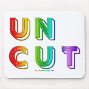 SlipperyJoe unbeschnitten lebendig lebhaft neon Re Mousepad