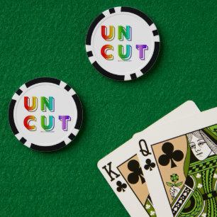 SlipperyJoe unbeschnitten lebendig lebhaft neon Re Pokerchips