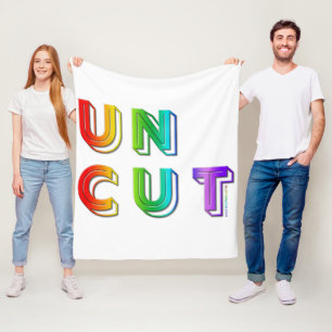 SlipperyJoe ungeschnitten lebendig lebhaft neon Re Fleecedecke