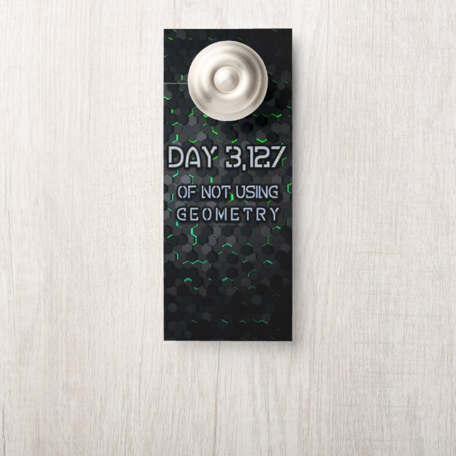 SlipperyJoe verwendet kein geometrisch vernetzende Türanhänger (Auf Knauf)