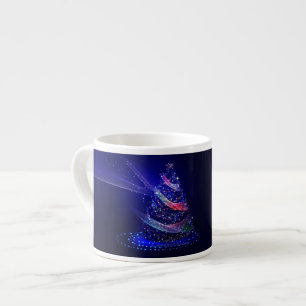 SlipperyJoe Weihnachtsbaum digital transluzent rot Espressotasse