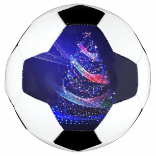 SlipperyJoe Weihnachtsbaum digital transluzent rot Fußball