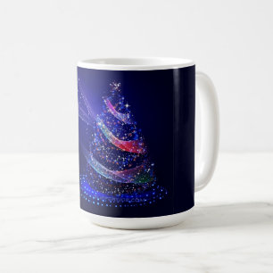 SlipperyJoe Weihnachtsbaum digital transluzent rot Kaffeetasse