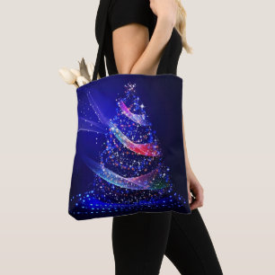 SlipperyJoe Weihnachtsbaum digital transluzent rot Tasche