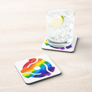 SlipperyJoe's 45-RPM-Plattenadapterschaltung Getränkeuntersetzer