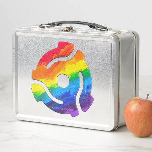 SlipperyJoe's 45-RPM-Plattenadapterschaltung Metall Brotdose