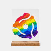 SlipperyJoe's 45-RPM-Plattenadaptervibran Acrylschild (Vorderseite)