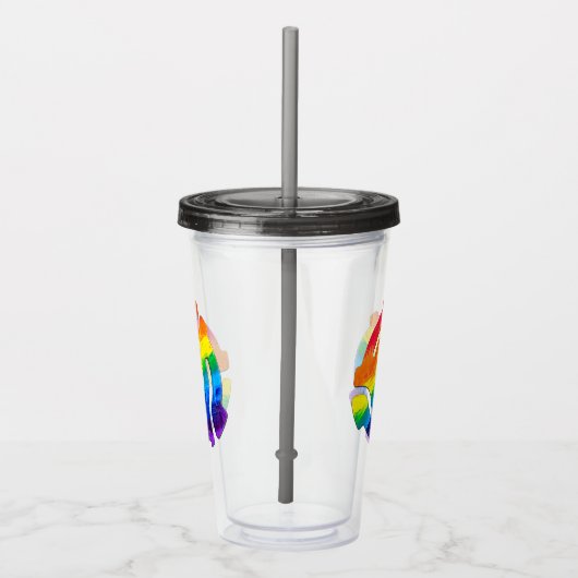 SlipperyJoe's 45-RPM-Plattenadaptervibran Acryltrinkbecher (Rechts)