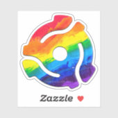 SlipperyJoe's 45-RPM-Plattenadaptervibran Aufkleber (Blatt)