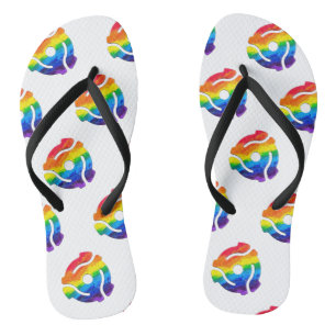 SlipperyJoe's 45-RPM-Plattenadaptervibran Badesandalen