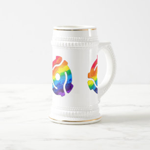 SlipperyJoe's 45-RPM-Plattenadaptervibran Bierglas