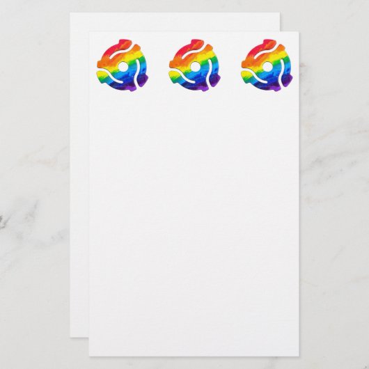 SlipperyJoe's 45-RPM-Plattenadaptervibran Briefpapier (Vorne/Hinten)