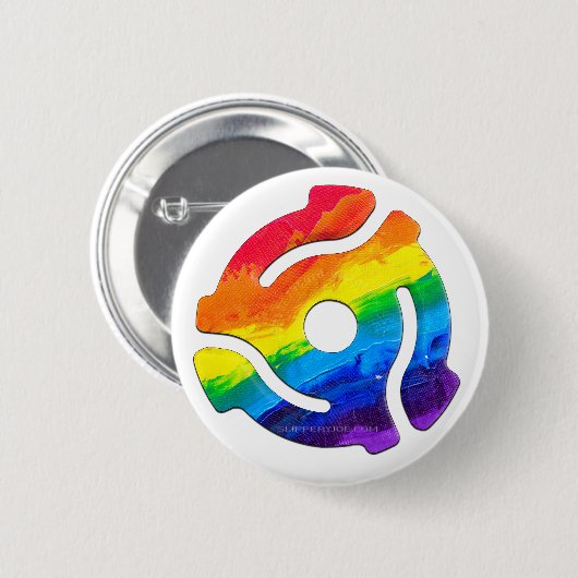 SlipperyJoe's 45-RPM-Plattenadaptervibran Button (Vorne & Hinten)