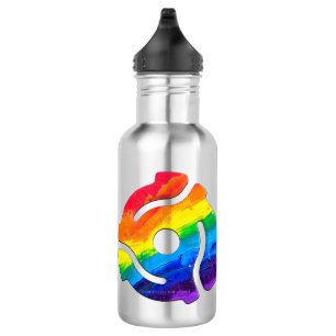 SlipperyJoe's 45-RPM-Plattenadaptervibran Edelstahlflasche