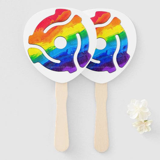 SlipperyJoe's 45-RPM-Plattenadaptervibran Fächer (Vorne und Hinten)