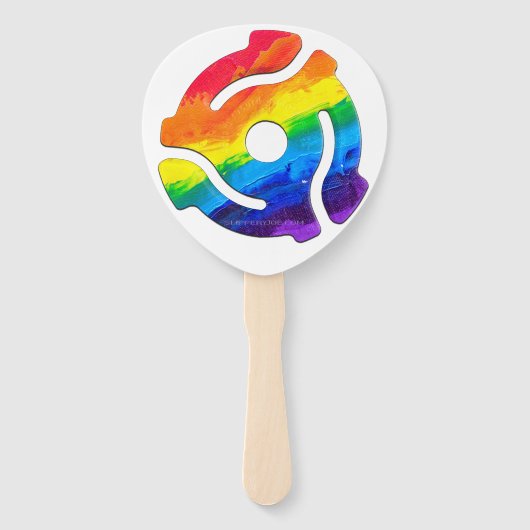 SlipperyJoe's 45-RPM-Plattenadaptervibran Fächer (Vorderseite)