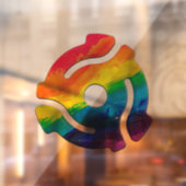 SlipperyJoe's 45-RPM-Plattenadaptervibran Fensteraufkleber (Blatt 2)