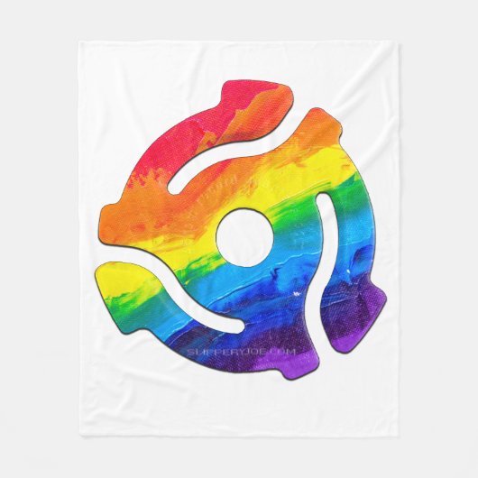 SlipperyJoe's 45-RPM-Plattenadaptervibran Fleecedecke (Vorderseite)