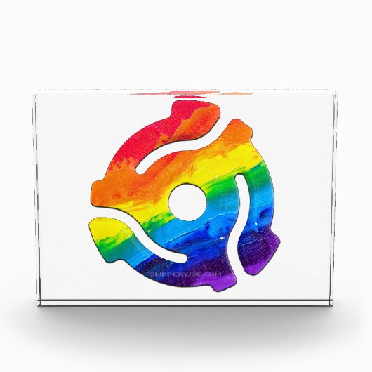 SlipperyJoe's 45-RPM-Plattenadaptervibran Fotoblock (Vorderseite)