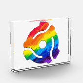 SlipperyJoe's 45-RPM-Plattenadaptervibran Fotoblock (Links)